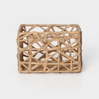 Набор плетеных корзин для хранения ручной работы LaDо́m &laquo;Паутинка&raquo;, 4 шт, цвет бежевый