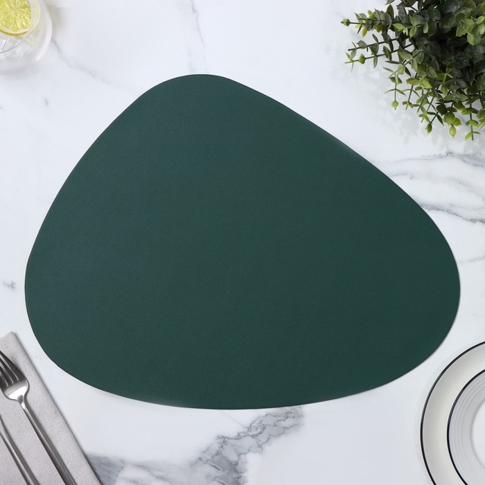 Салфетка сервировочная на стол Доляна &laquo;Тэм&raquo;, 44&times;35,5 см, цвет зелёный
