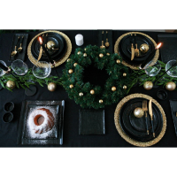 Блюдо фарфоровое для подачи Magistro Pietra lunare, 21&times;21 см, цвет чёрный