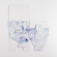 Коробка подарочная новогодняя складная &laquo;Best wishes&raquo;, 15 х 15 х 7 см, Новый год