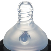 Бутылочка для кормления, широкое горло, средний поток от 3 мес., 270 мл., &laquo;Зебра&raquo;, M&B