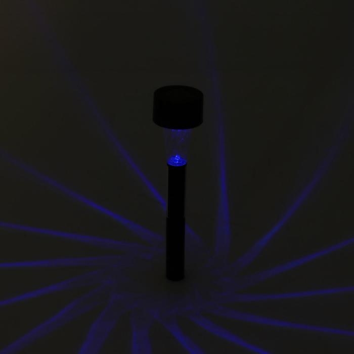 Садовый светильник на солнечной батарее &laquo;Цилиндр&raquo;, 4.5 &times; 30 &times; 4.5 см, 1 LED, свечение мульти (RGB)