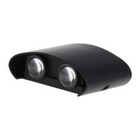 Светильник фасадный &laquo;Полусфера&raquo;, FSD-073, 4 Вт, 3000К, 2 луча, IP65, 220 В, пластик, черный   100842