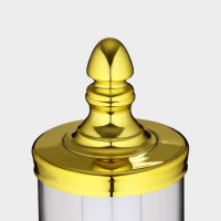 Башня пивная &laquo;Петронас&raquo;, 3 л, колба с подсветкой, 2 батарейки, цвет золотой