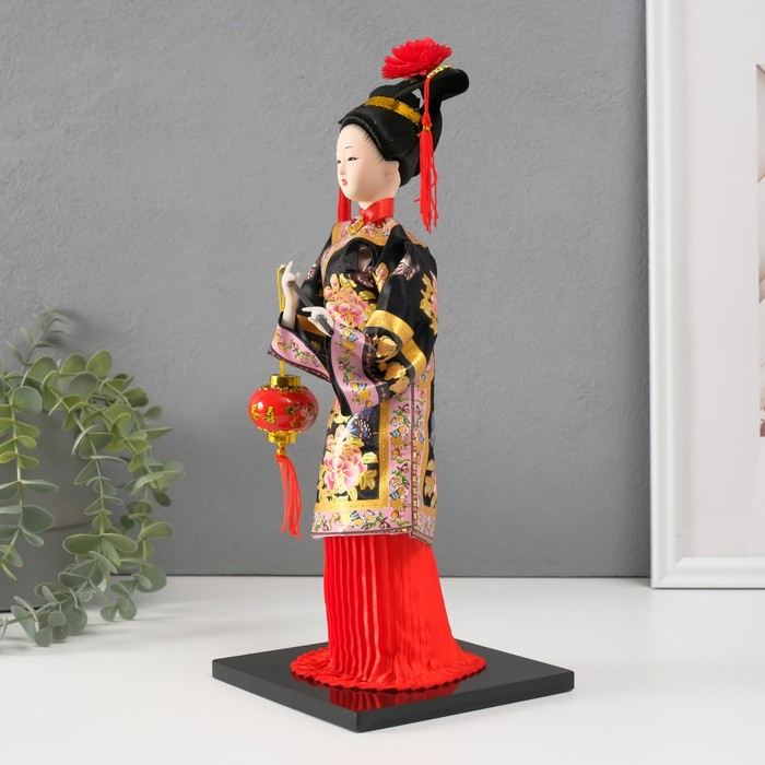 Кукла коллекционная "Китаянка в национ. платье с китайским фонариком" МИКС 32х12,5х12,5 см