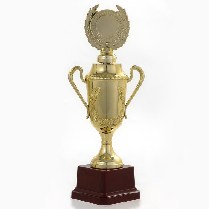 Кубок 088C, наградная фигура, золото, подставка пластик, 23,5 х 12 х 6,4 см.