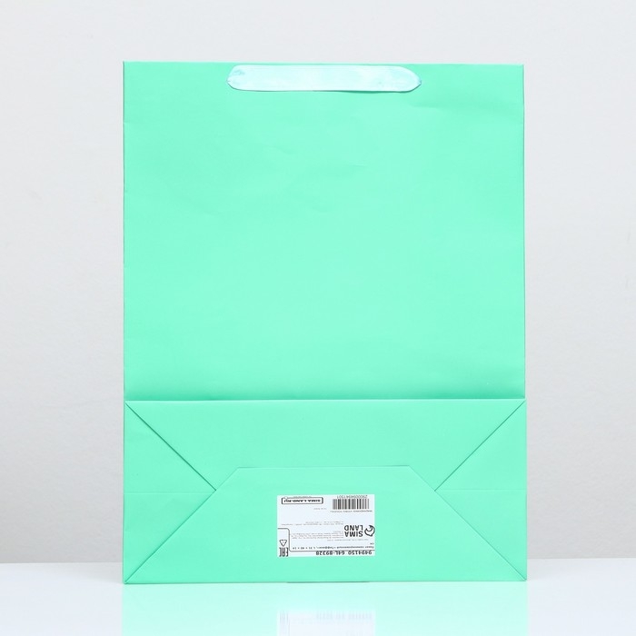 Пакет ламинированный &laquo;Бирюзовый&raquo;, 31 х 40 х 14 см