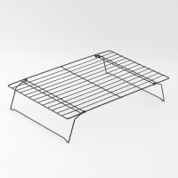 Решётка для глазирования и остывания выпечки 3-х ярусная KONFINETTA, 40,5&times;25 см, цвет чёрный