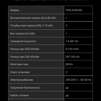 Газовая варочная поверхность HHG 6436 BG