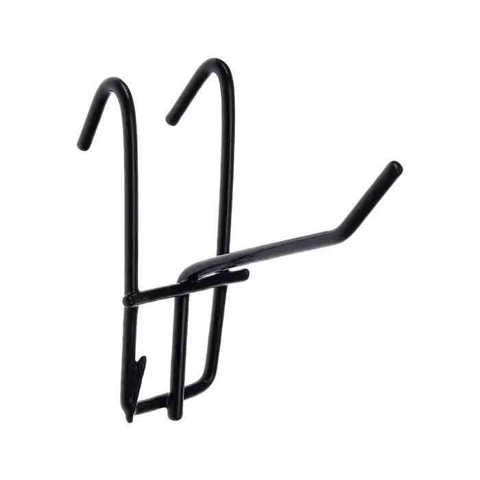 Крючок на сетку одинарный, d=3мм, L=5 см, цвет чёрный