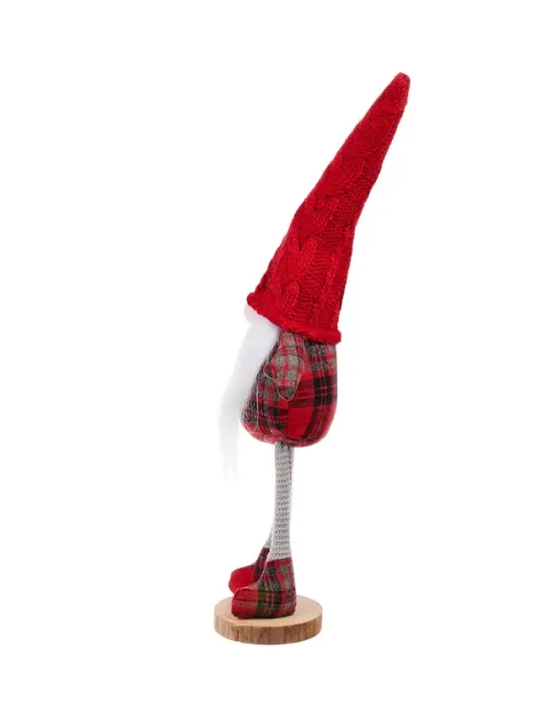 Фигура текстиль &laquo;Гном в красном&raquo; 55 см, 1 LED, от батареек AG13&times;3, свечение тёплое белое