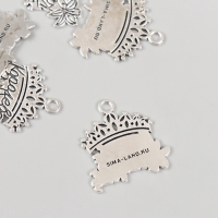 Металлический элемент, декоративная подвеска &laquo;Королева&raquo; набор 5 шт 2,5х2,5 см