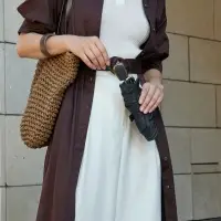 Зонт складной Nicety, бежевый