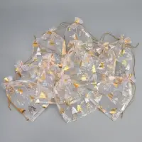 Набор мешков &laquo;С Новым счастьем!&raquo;, органза, 10 шт, 16 х 24 см