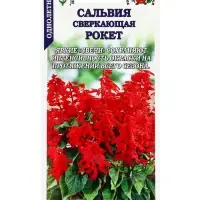 Семена Сальвия Рокет сверкающая красная /Сотка/ 0,1 г/*1500