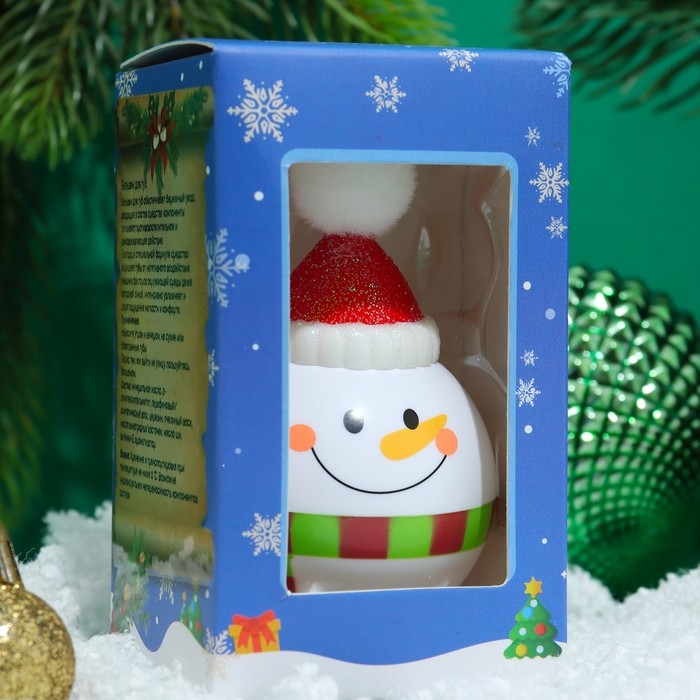 Новый год. Бальзам для губ &laquo;Новогодний снеговик&raquo;, лимитированный