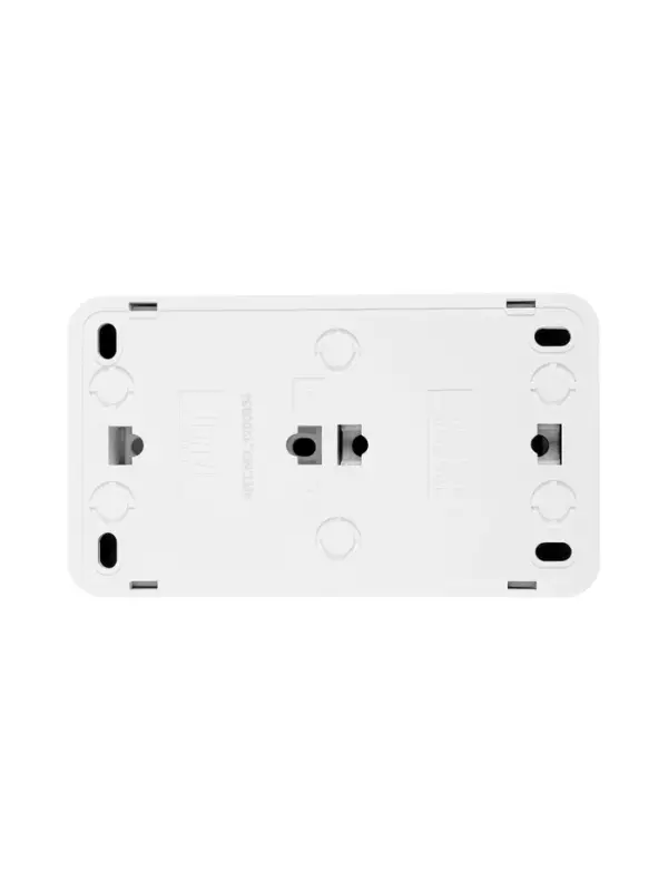 Выключатель с розеткой горизонтальный TANGO, 16 А, 2 клавиши + розетка, IP 20, открытой проводки с з