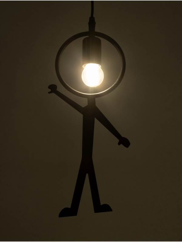 Светильник Posatore 1х40Вт Е27 черный 38х19х8см