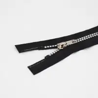 Молния &laquo;Трактор&raquo;, №5, разъёмная, декоративное звено &laquo;Квадрат&raquo;, замок автомат, 60 см, чёрная