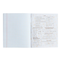 Тетрадь предметная Calligrata TOP "Школьный стиль", 48 листов в клетку Алгебра, со справочным материалом, пластиковая обложка, блок офсет