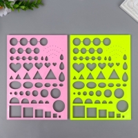 Линейка для квиллинга МИКС  21х15 см