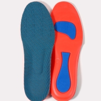 Стельки для обуви, универсальные, спортивные, р-р RU до 44 (р-р Пр-ля до 46), 28 см, пара, синий/красный