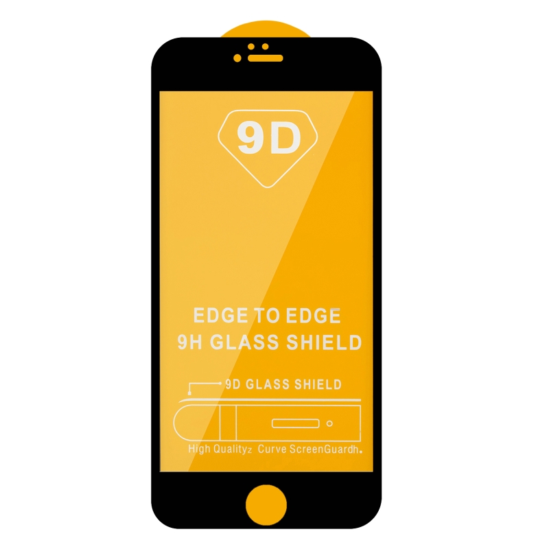 Защитное стекло Iph 6 Full Glue с рамкой 2.5D черное (25 шт./уп.)