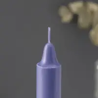 Ароматическая свеча парафиновая хозяйственная, 2.4&times;21 см, 80 г, лаванда