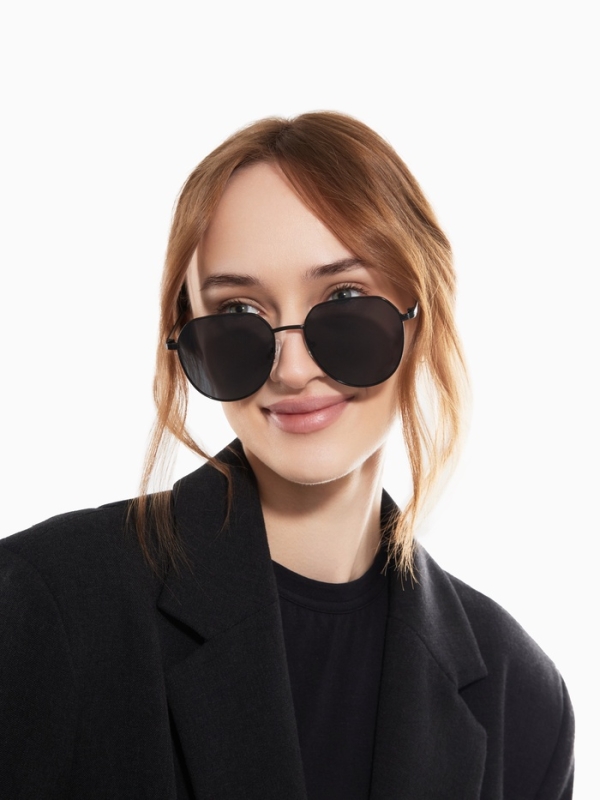 Очки солнцезащитные uv 400, дужка 13 см, ширина 12.5 см, линза 5.1&times;5.4 см