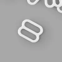 Регулятор для бретелей, металлический, 10 мм, 20 шт., белый