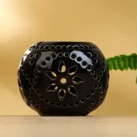 Аромалампа &laquo;Шар&raquo;, 9&times;9&times;8 см, керамика, тёмно-коричневая