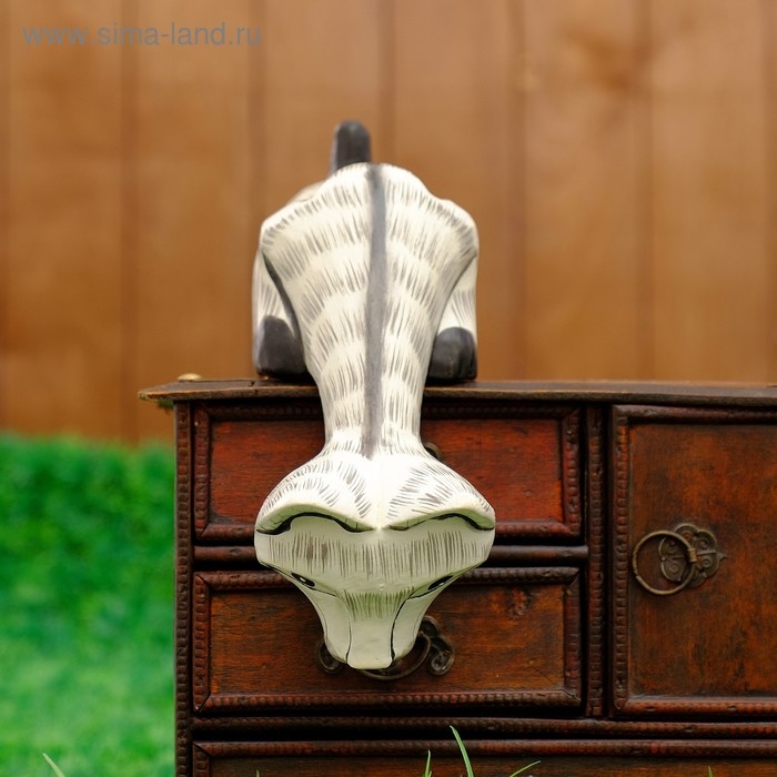 Сувенир дерево "Котёнок Матвей подглядывает" 24х17х7 см