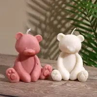 Свеча "Плюшевый Мишка" 6х6х9 см, соевый воск МИКС