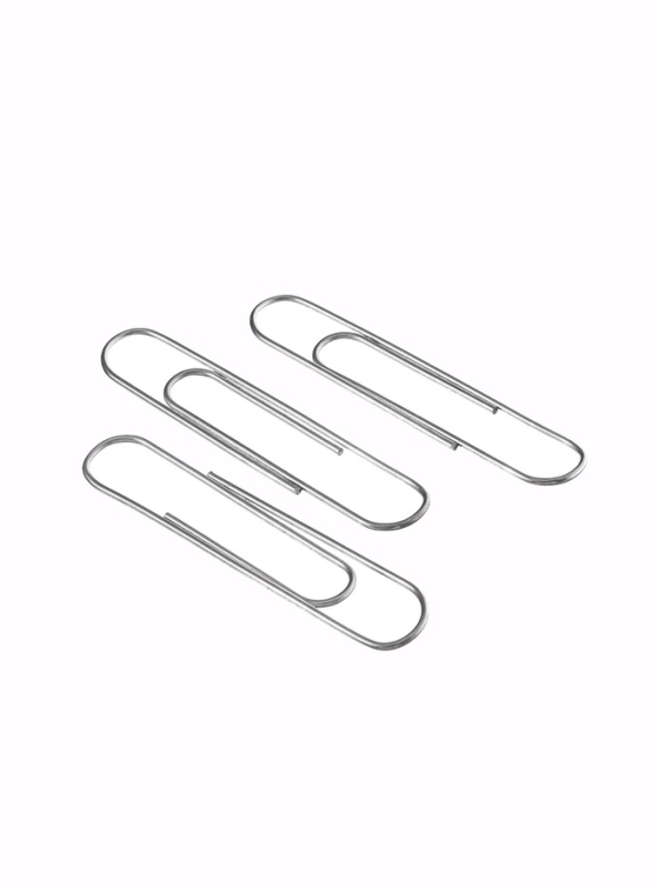 Скрепки 78мм оцинкованые в картонной коробке 50 штук