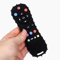 Прорезыватель силиконовый для зубов &laquo;Пульт от телевизора&raquo;, от 0 мес., чёрный