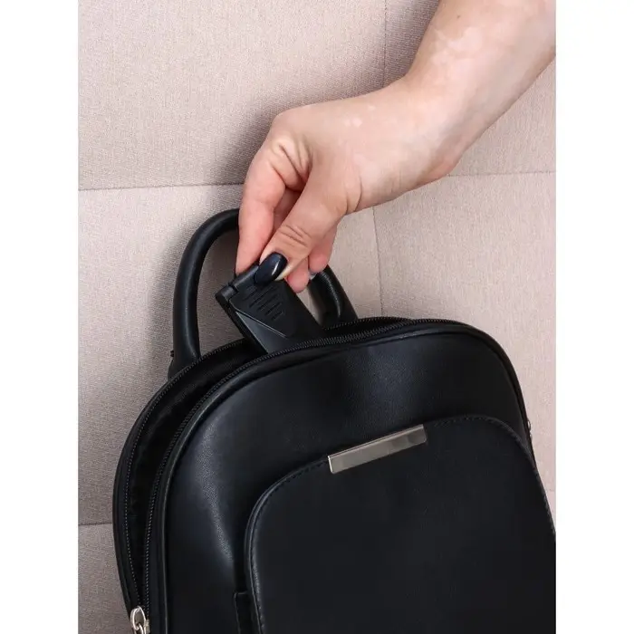 Щётка для одежды складная, 0.6&times;3.5&times;9.5 см, чёрная