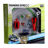 Набор боевых волчков &laquo;Gyro X&raquo;, 4 волчка, с запуском и ареной, цвет МИКС