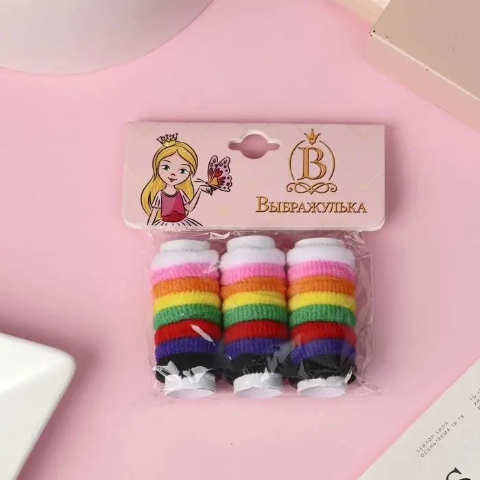 Резинка для волос "Махрушка" (набор 24 шт) 2 см