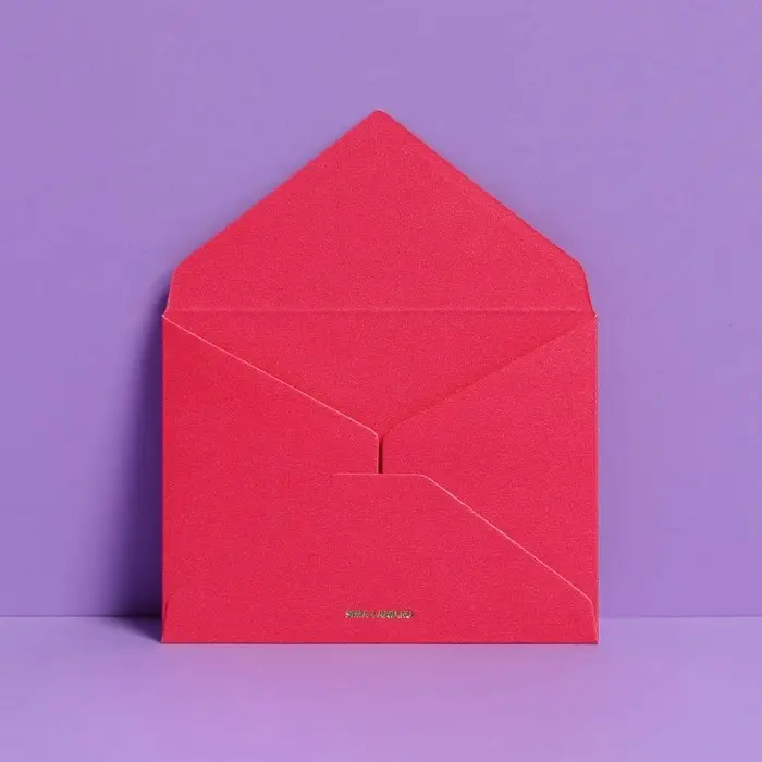 Подарочный конверт "With love", тиснение, дизайнерская бумага, 9 &times; 7 см