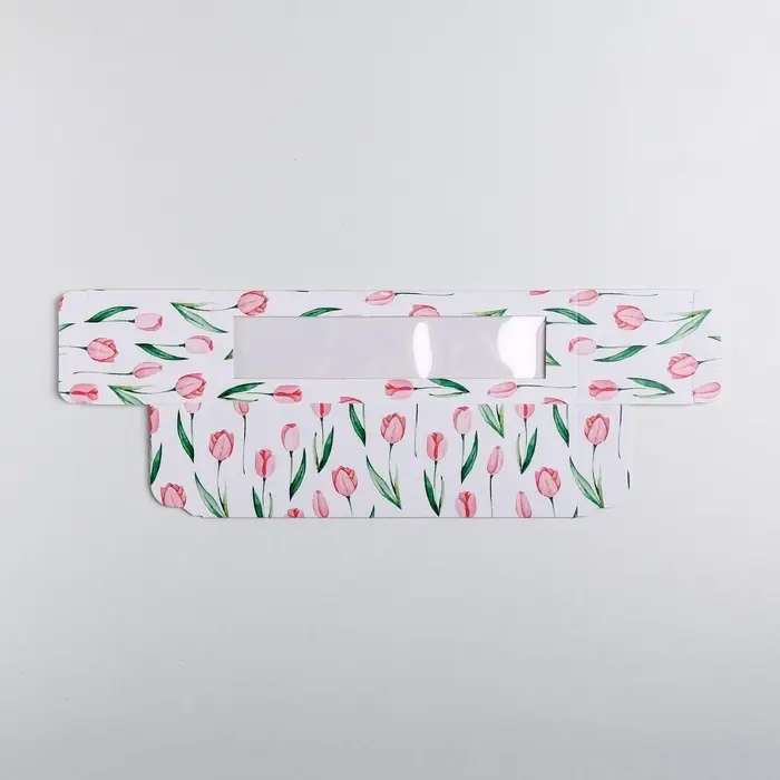 Коробка для макарун, кондитерская упаковка &laquo;8 марта&raquo;, 5.5 х 18 х 5.5 см