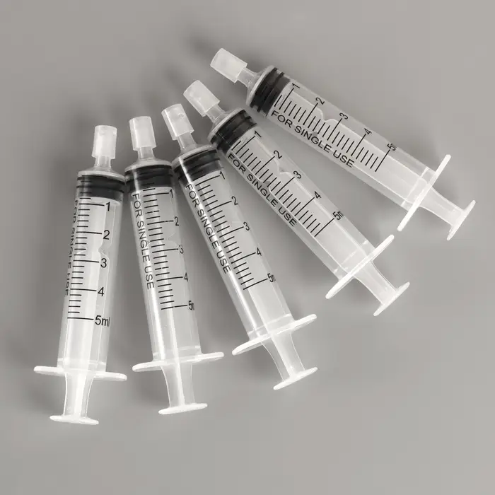 Шприц парфюмерный, 5 мл, фасовка - 5 шт., прозрачный