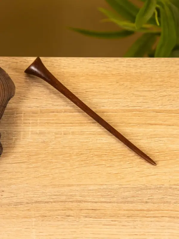 Заколка для волос, 20 см, дерево Соно, ракушка