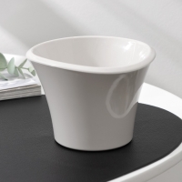 Кашпо для цветов со вставкой &laquo;Лагуна&raquo;, 600 мл, d=13 см, h=9 см, цвет бежевый