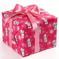 Бумага упаковочная глянцевая &laquo;Цветы&raquo;, розовая, 70х100 см