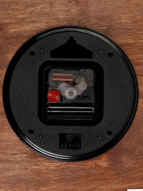 Часы настенные, интерьерные, бесшумные, d-40 см, дерево, открытые