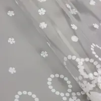 Пленка прозрачная с рисунком &laquo;Классикцветов&raquo; Белый 0.7&times;8.2&plusmn;5%м