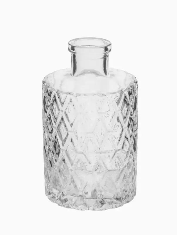 Ваза настольная стекло "Миниатюра" (набор 12 шт) 8-13 см, прозрачный