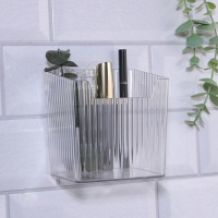 Органайзер для хранения &laquo; CRISTAL&raquo;, навесной, 1 секция, с клеевыми крючками, 11,5 &times; 8 &times; 11 см, цвет прозрачный