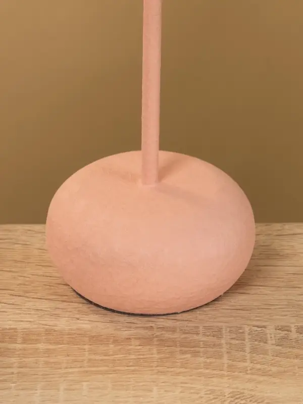 Подсвечник на 1 свечу текстурный "Пудровый розовый" 8х8х20 см