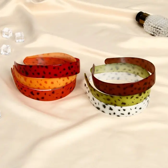 Ободок для волос &laquo;Янтарный свет&raquo;, простой, 2.5 см, МИКС